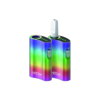 แรงดันไฟฟ้าที่ปรับได้ CBD Vape Battery Metal Curved Chamber Preheat 550mah 4.2V