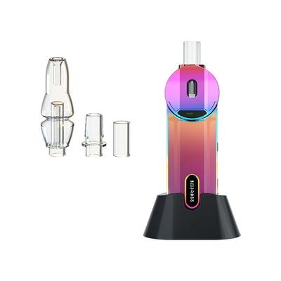 เซรามิค Chamber 2000mah Dry Herb Tank Water Bubbler Glass Mouthpiece