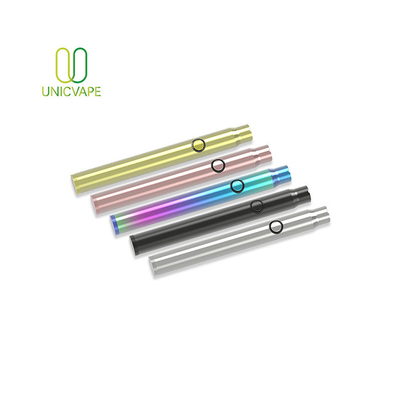 เปิดเครื่อง CBD Vape Battery USB Fast Chager บิดด้านล่าง Vape Pen สำหรับ 510 Carts
