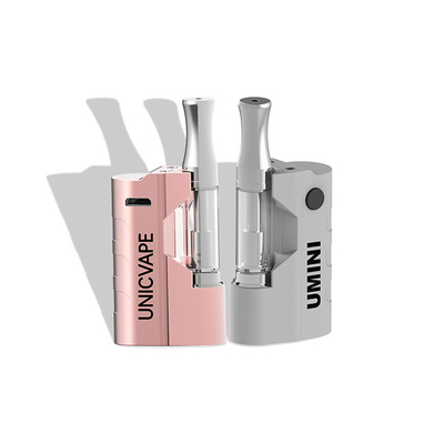 CBD 510 เธรดแบบรีชาร์จ E Cig Battery 500mah Ceramic Coil