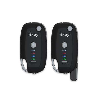 Key Fob Box Mod 510 เธรดน้ำมัน Vape แบตเตอรี่ 3.6V 500mAh Variable Voltage