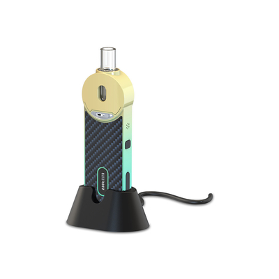 หลอดแก้วกัญชาวาง Vaporizer สมุนไพรแห้ง 2000mAh พร้อมแท่นชาร์จ