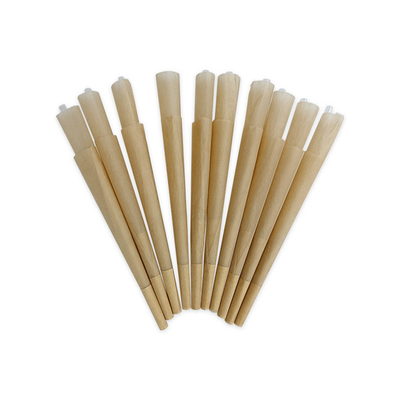 กระดาษข้าวกล้อง Pre Roll Cone การเผาไหม้ช้า 84mm 98mm ROHS Approved