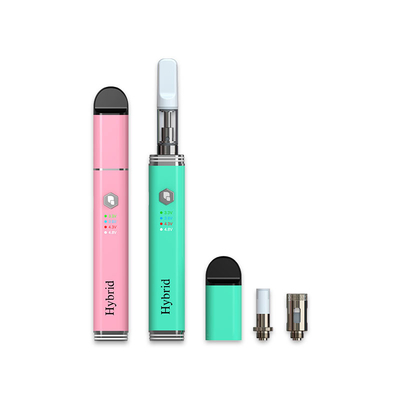 Quartz Coil Preheat CBD Vape Pen 500mah 510 เครื่องฉีดน้ำแบบเกลียว 4.3V