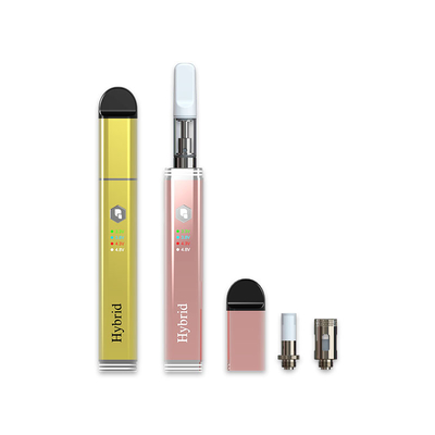 3.8V 500mah Flat Vape Pen แบตเตอรี่ E Cig แบบชาร์จใหม่ได้สำหรับน้ำมันกัญชา