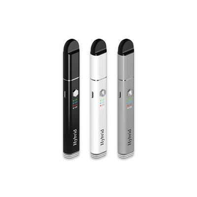 เปิดความร้อน Concentrate wax vaporizer pen Hybrid Cbd Quartz Coil 650Mah