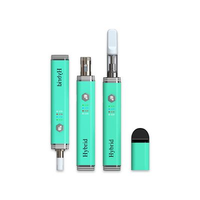 ปากกา Vaporizer เข้มข้นแรงดันไฟฟ้าตัวแปร อุ่น cbd ไฮบริด 4.3V 650mah
