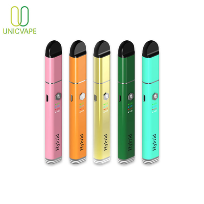 เปิดความร้อน Concentrate wax vaporizer pen Hybrid Cbd Quartz Coil 650Mah