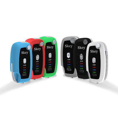 เปิดเครื่อง Key Fob Vape แรงดันไฟฟ้าของแบตเตอรี่ที่ปรับแรงดันไฟฟ้าได้ CBD Vape Battery สำหรับ 510 Thread Carts