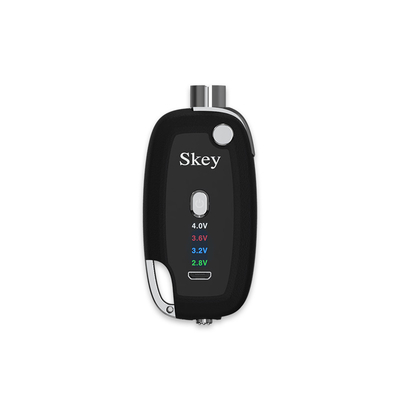 เปิดเครื่อง Key Fob Vape แรงดันไฟฟ้าของแบตเตอรี่ที่ปรับแรงดันไฟฟ้าได้ CBD Vape Battery สำหรับ 510 Thread Carts